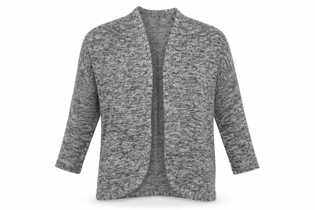 Atmosphere Womens Grey Houndstooth  Wrap Jumper Size XS  - Wrap Carding