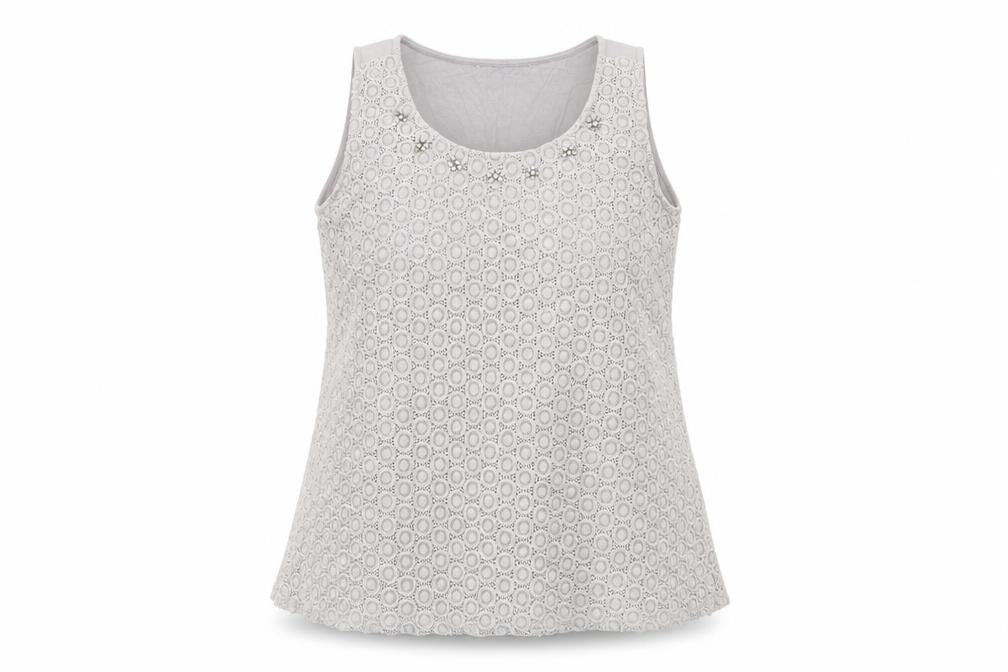 mamas & papas Womens Grey   Basic Tank Size 10