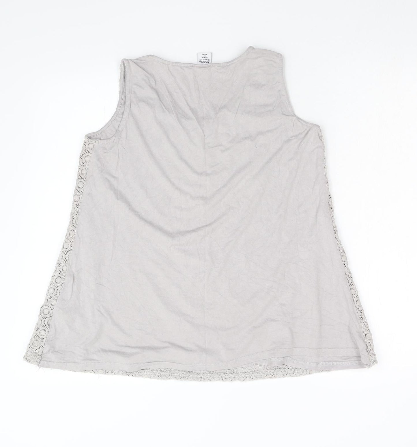 mamas & papas Womens Grey   Basic Tank Size 10