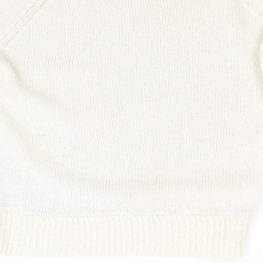 Soon Womens Ivory  Knit Pullover Jumper Size 16