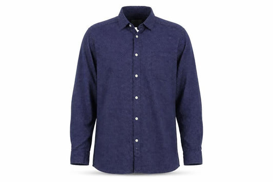 George Mens Blue    Button-Up Size L