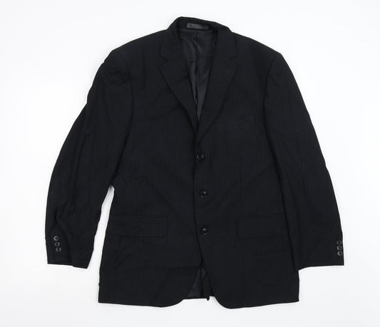 BHS Mens Black   Jacket Suit Jacket Size 40