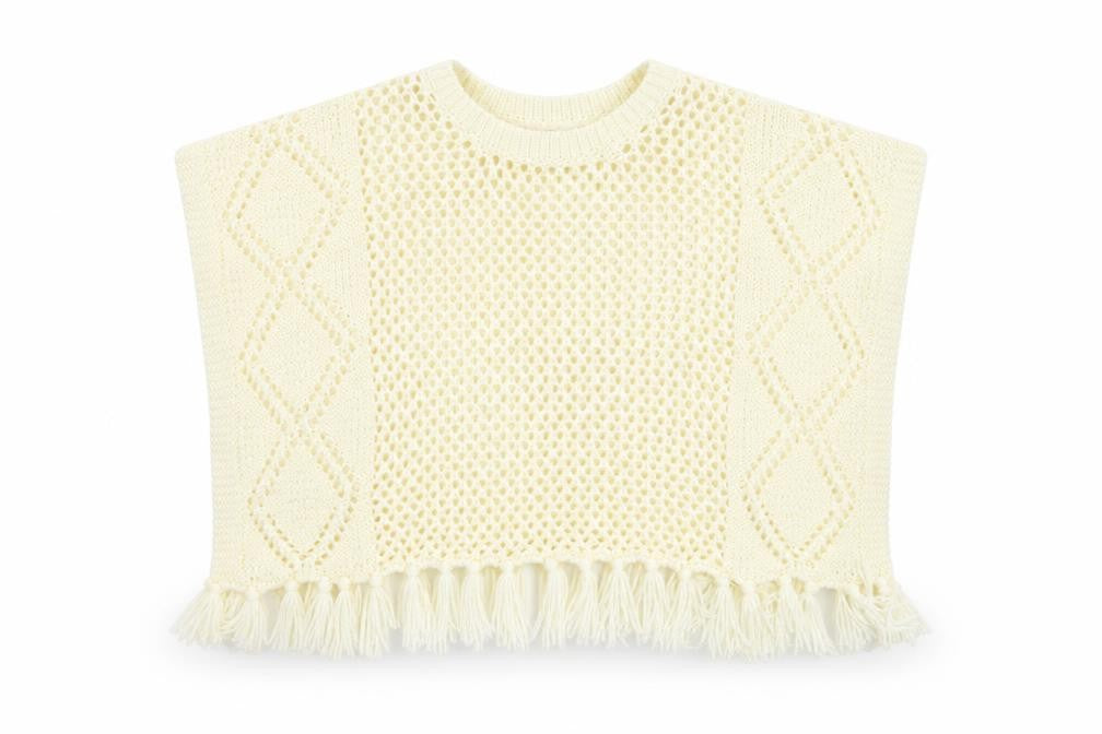 So Fabulous Girls Ivory   Overcoat Poncho Size 3 Years