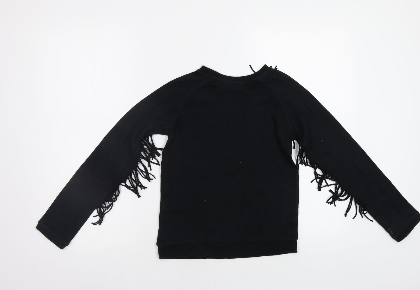 H&M Girls Black   Pullover Sweatshirt Size 8-9 Years