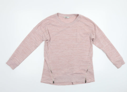 Peacocs Womens Pink   Pullover Sweatshirt Size 10