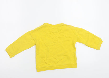 Back view of H&M Baby Yellow Basic Casual, size 12, Months