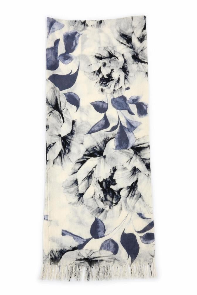 Preworn Womens Beige Floral   Shawl/Wrap