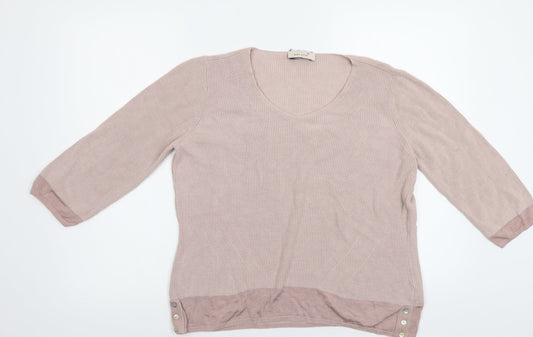 M&S Womens Pink   Pullover Jumper Size 16