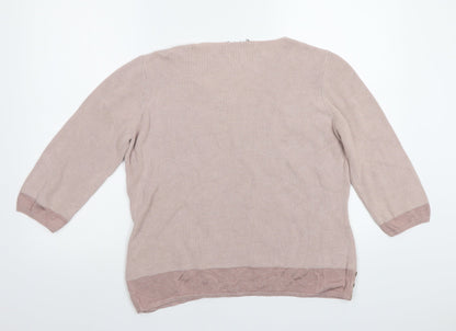 Marks & Spencer Womens Pink   Pullover Jumper Size 16