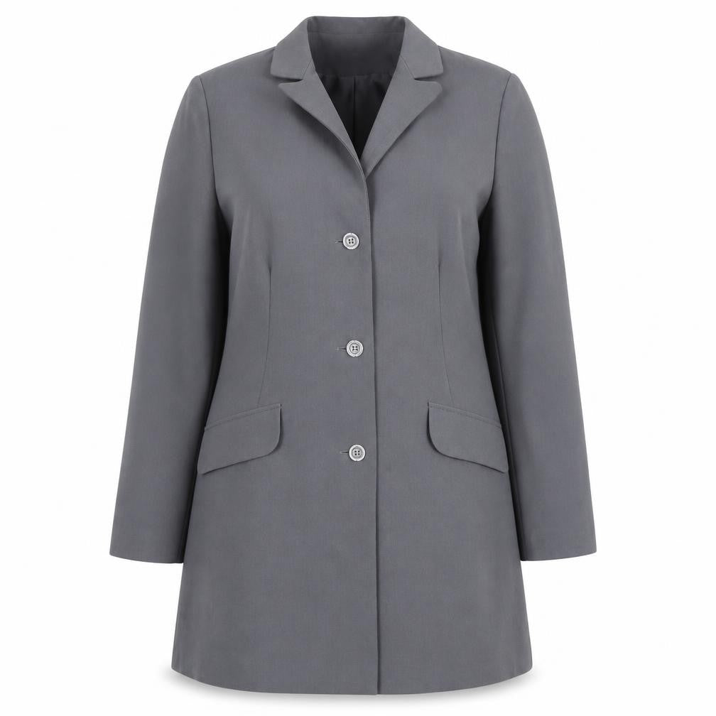 Ivory Womens Grey   Overcoat Blazer Size 14