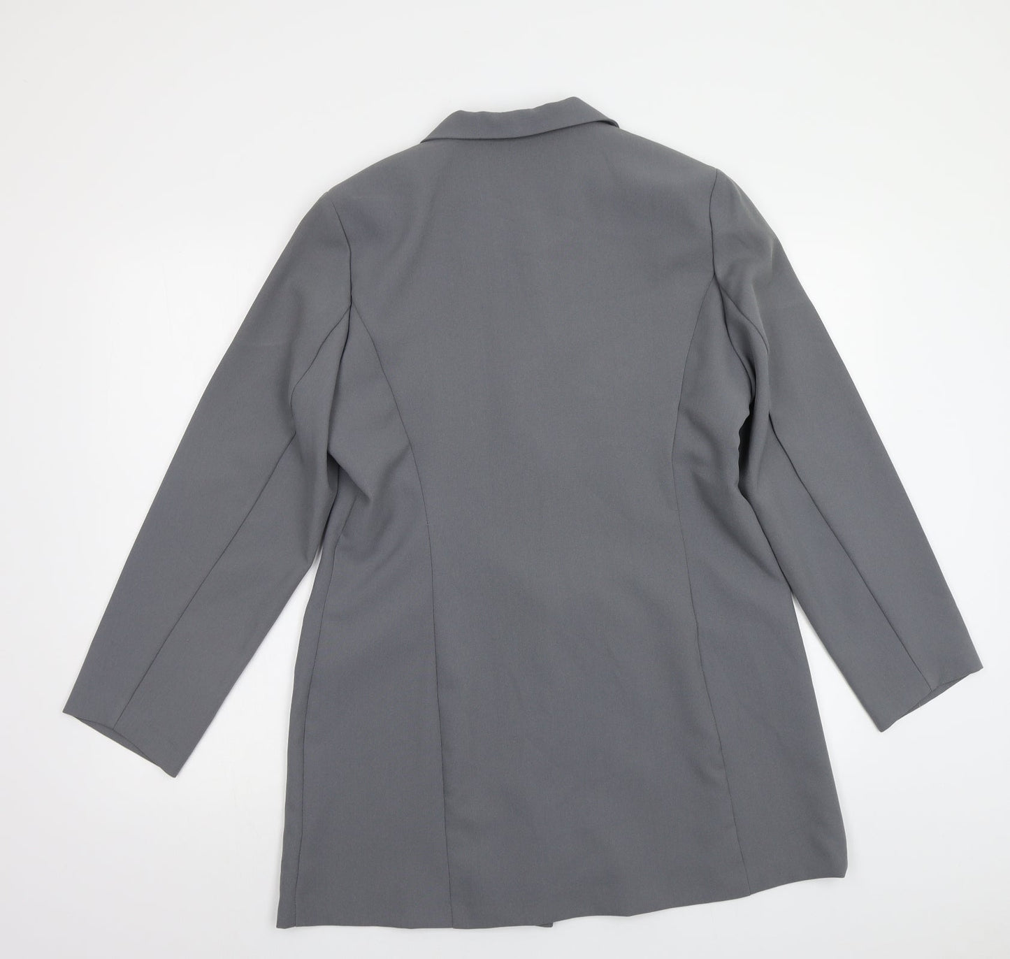 Ivory Womens Grey   Overcoat Blazer Size 14