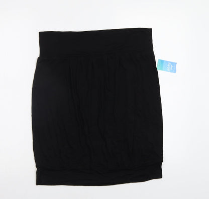 Additional front view of Papaya women’s black basic blouse, size UK 16
