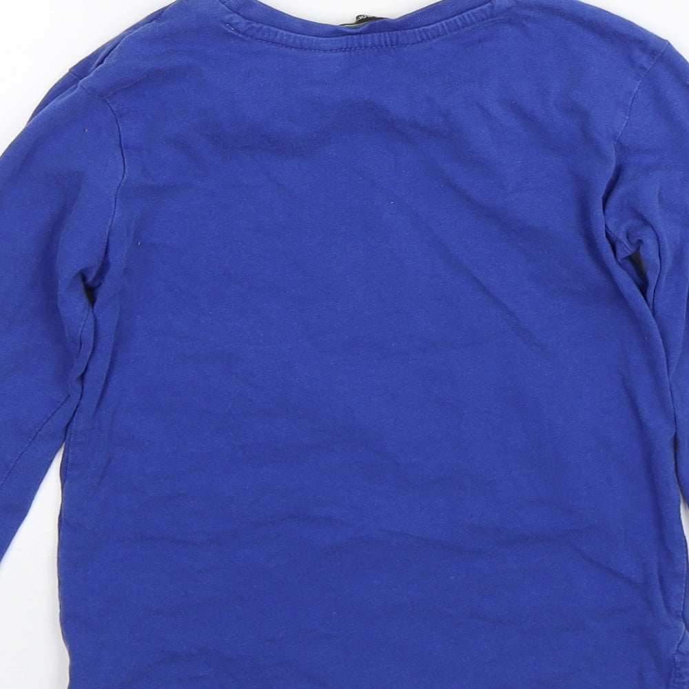 George Boys Blue   Basic T-Shirt Size 4-5 Years  - Brooklyn Manhattan