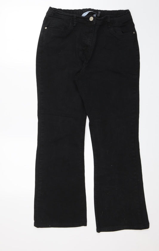 Christie Womens Black   Bootcut Jeans Size 14 L26 in