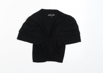 Additional front view of Papaya women’s black cardigan jumper, size UK 10