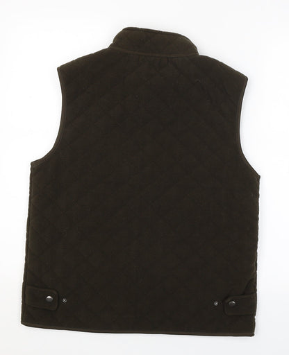 Back view of Dunnes women’s green jacket coatigan, size UK 10