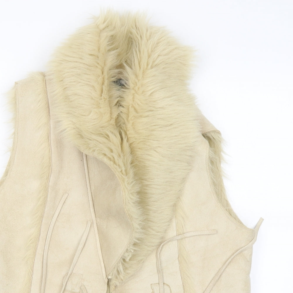 Purple Rain Womens Beige   Jacket  Size L