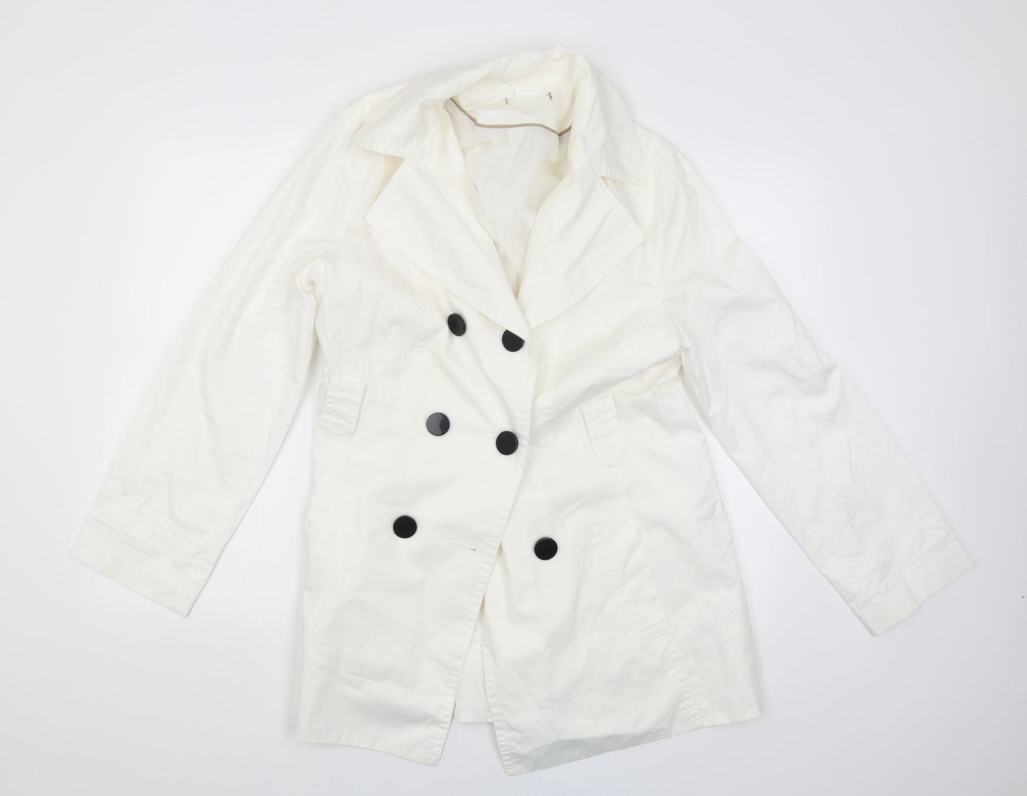 Evie Womens White   Jacket Coat Size 14