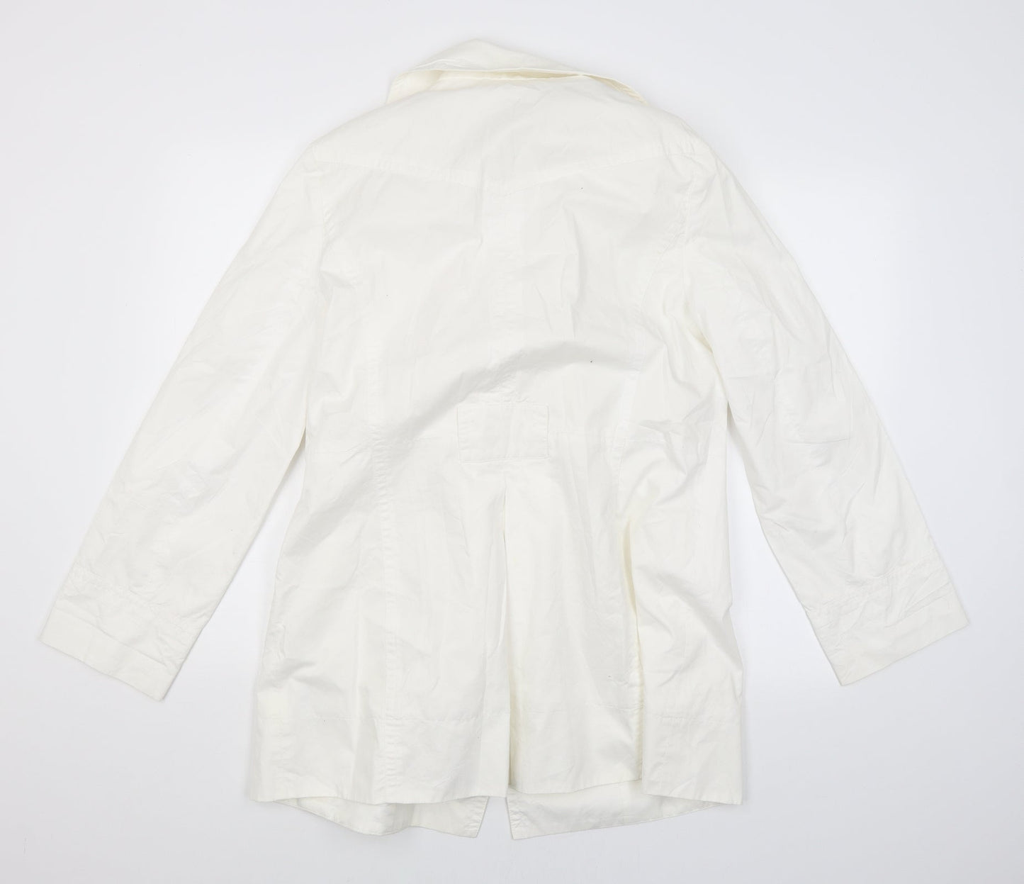 Evie Womens White   Jacket Coat Size 14