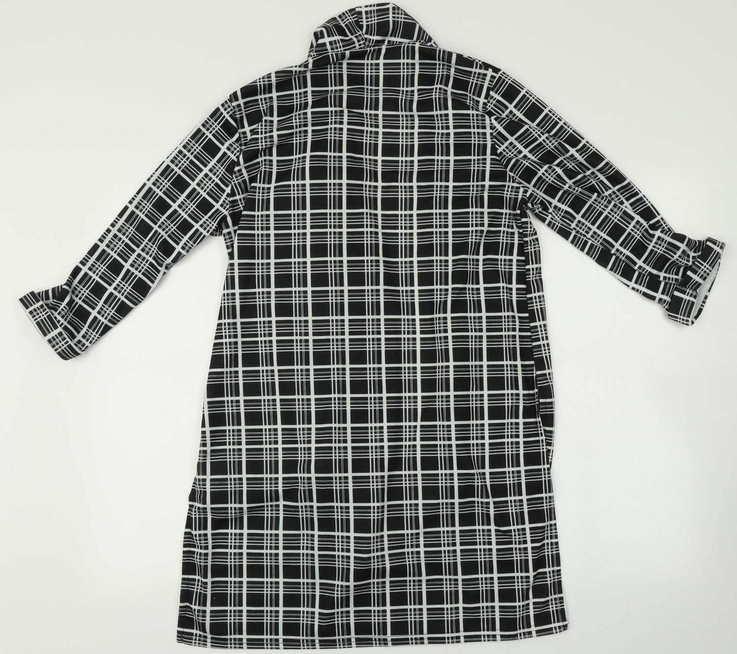 Select Womens Multicoloured Plaid  Overcoat Jacket Size 14