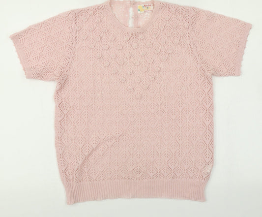 Preworn Womens Pink   Cardigan Jumper Size M