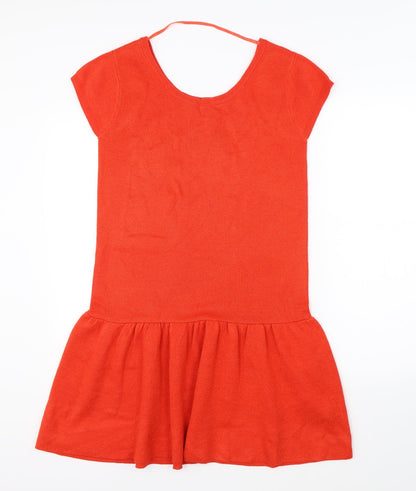 Additional front view of Atmosphere women’s orange a-line, size UK 8