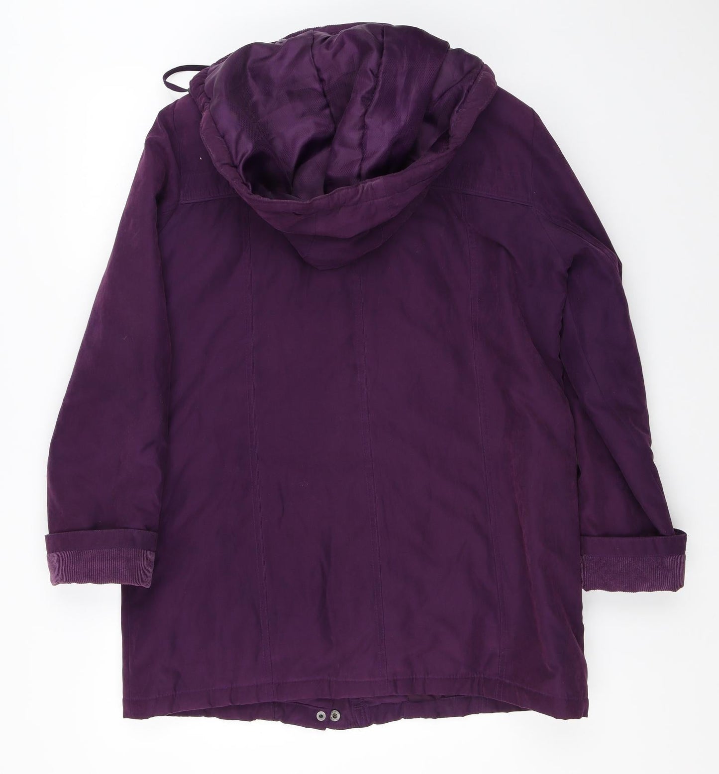 BM Collection Womens Purple   Overcoat Coat Size S