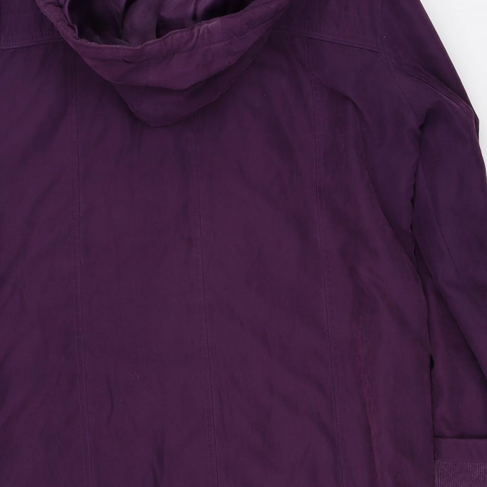 BM Collection Womens Purple   Overcoat Coat Size S
