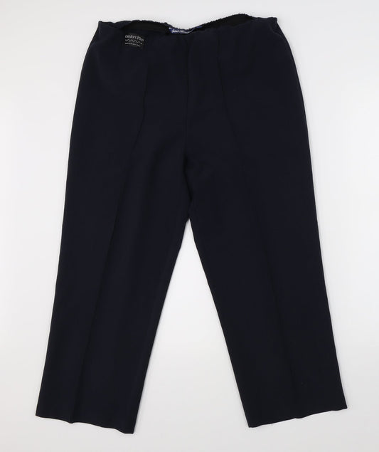 Sarah Hamilton Womens Blue   Dress Pants Trousers Size 14 L26 in