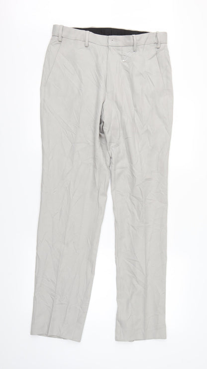 Marks & Spencer Mens Grey    Suit Trousers Size 34 L32 in