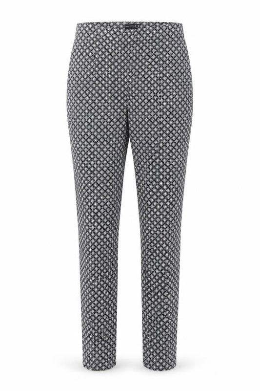 Front view of Atmosphere women’s black trousers, size UK 8, 27-inch leg