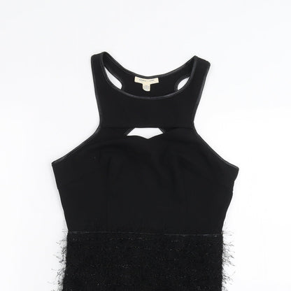 Close-up detail of Silence + Noise women’s black a-line, size XS