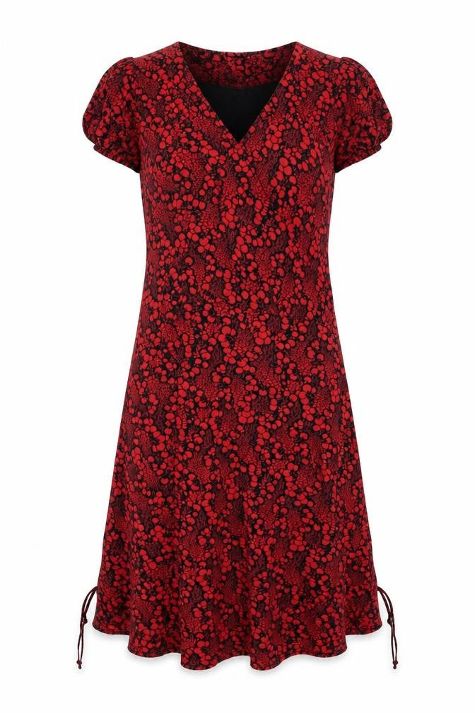 Kooga Womens Red Floral  Wrap Jumper One Size