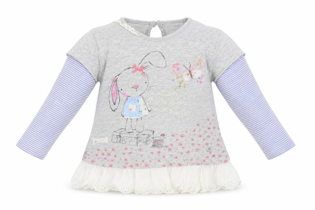 NEXT Girls Grey   Basic Blouse Size 6-9 Months