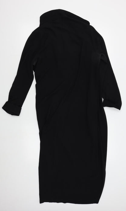 Back view of Atmosphere women’s black wrap jumper, size UK 10