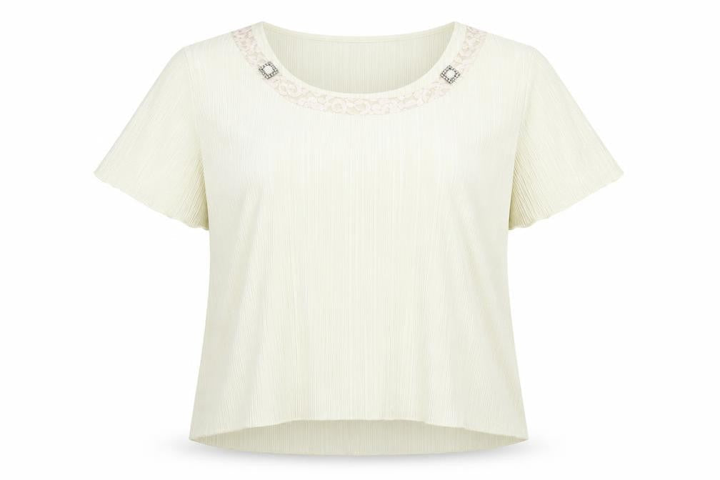 Forever Womens Ivory   Basic Blouse Size 2XL