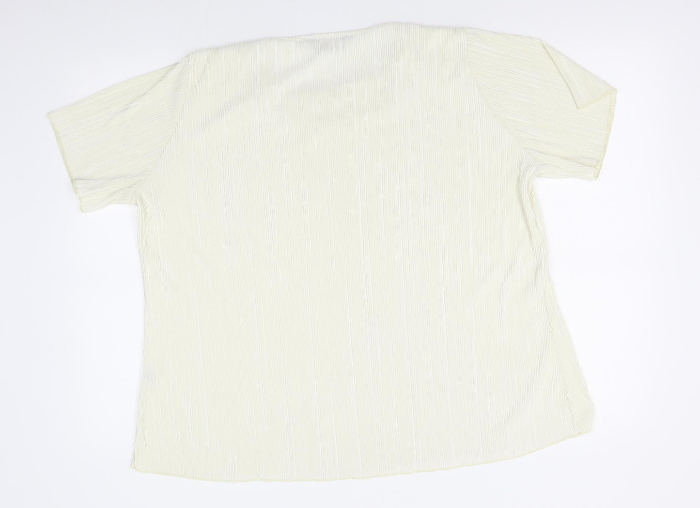 Forever Womens Ivory   Basic Blouse Size 2XL