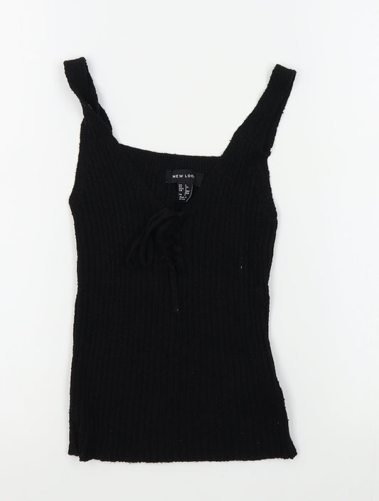 New Look Womens Black   Vest Jumper Size 6