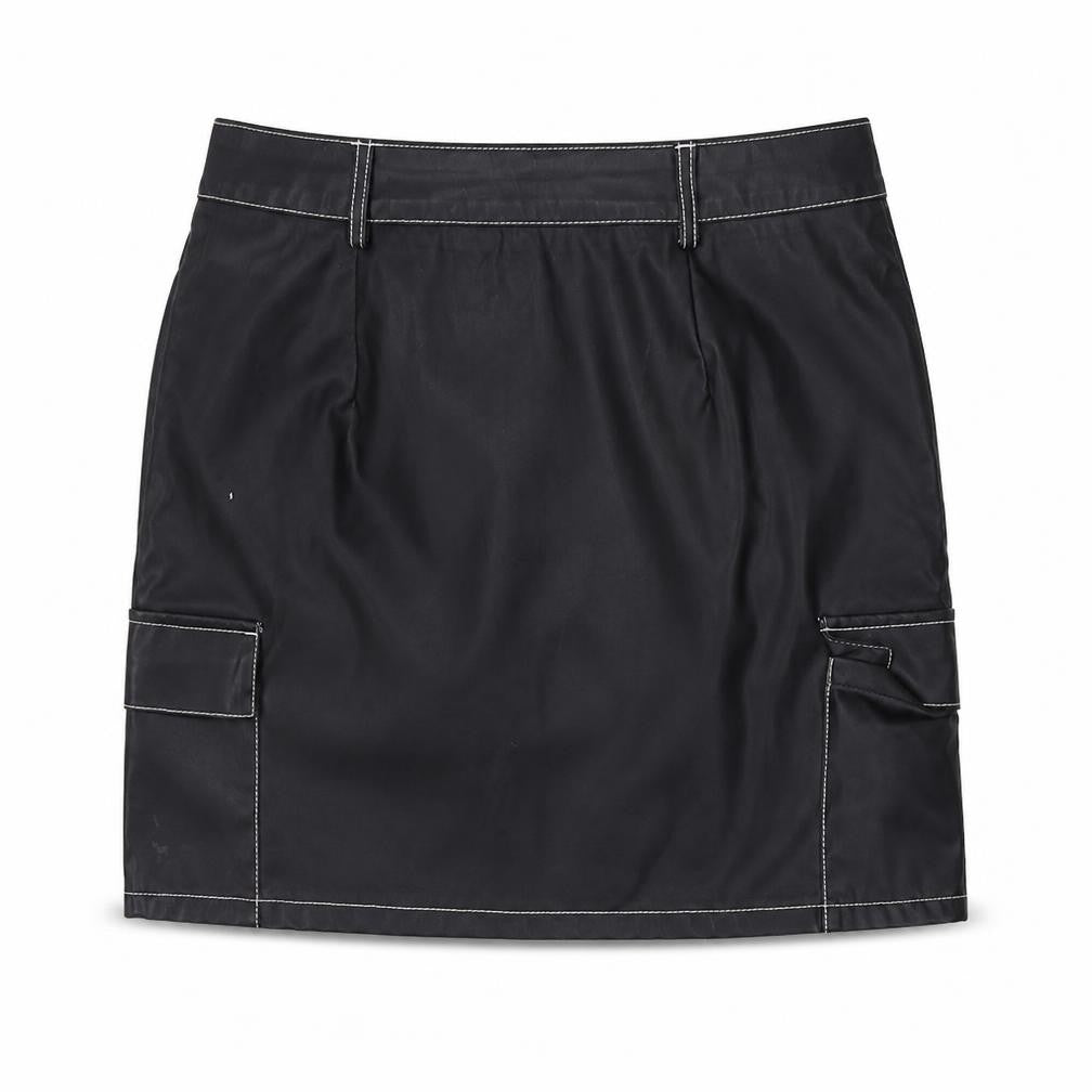 PRETTYLITTLETHING Womens Black   Straight & Pencil Skirt Size 10