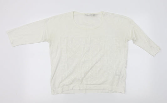 redout Womens White   Pullover Jumper Size 10