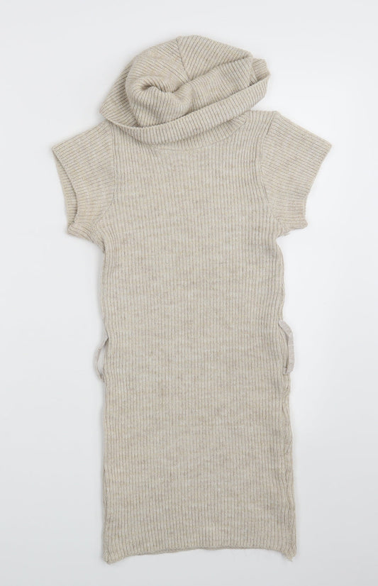 Quiz Womens Beige   Pullover Jumper Size S