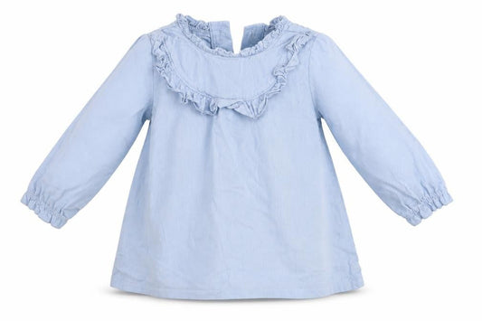 Marks & Spencer Girls Blue   Shirt Dress  Size 18-24 Months