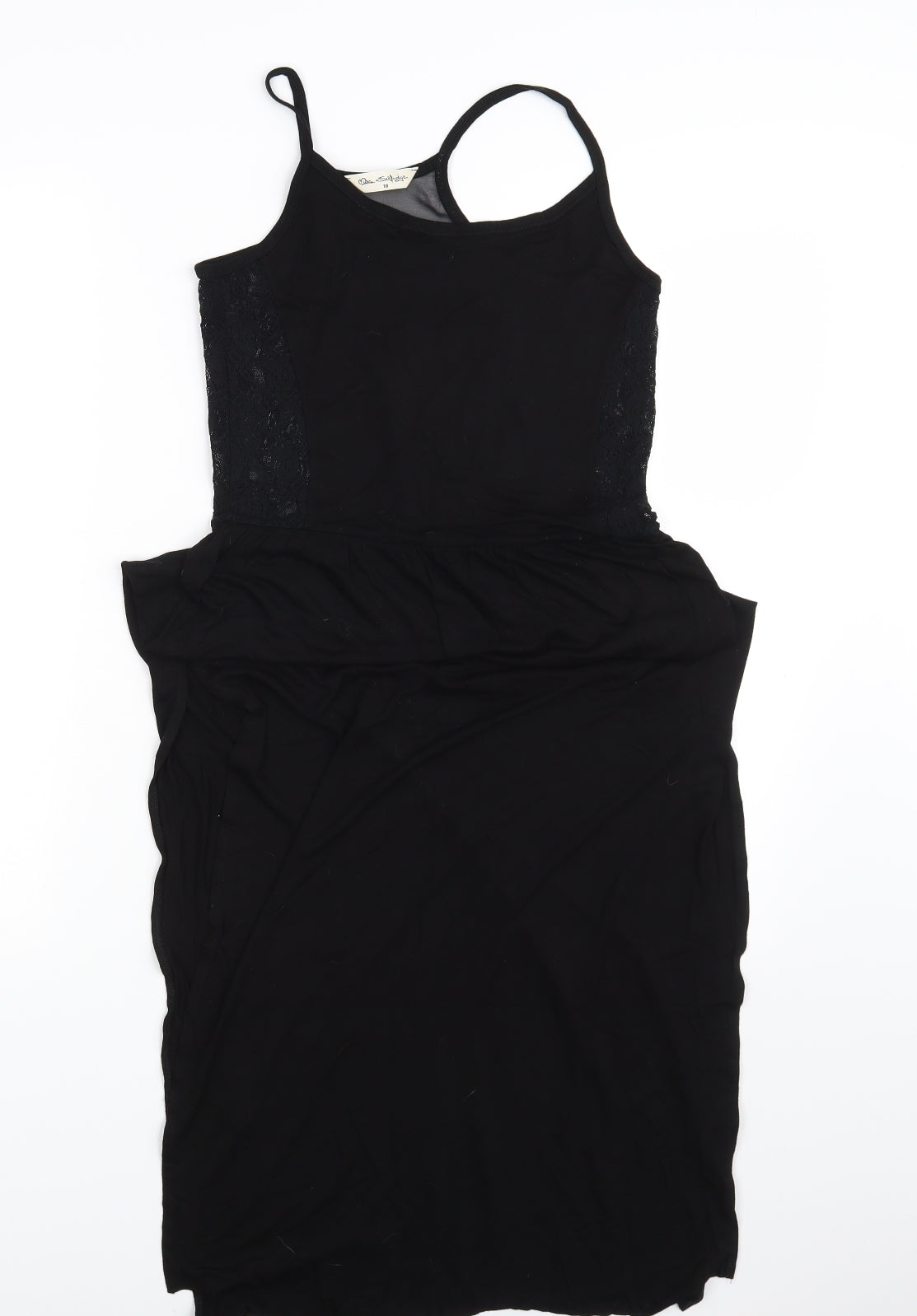 Miss Selfridge Womens Black   T-Shirt Dress  Size 10