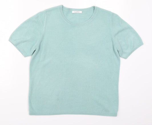 Marks and Spencer Womens Blue  Knit Pullover Jumper Size 14