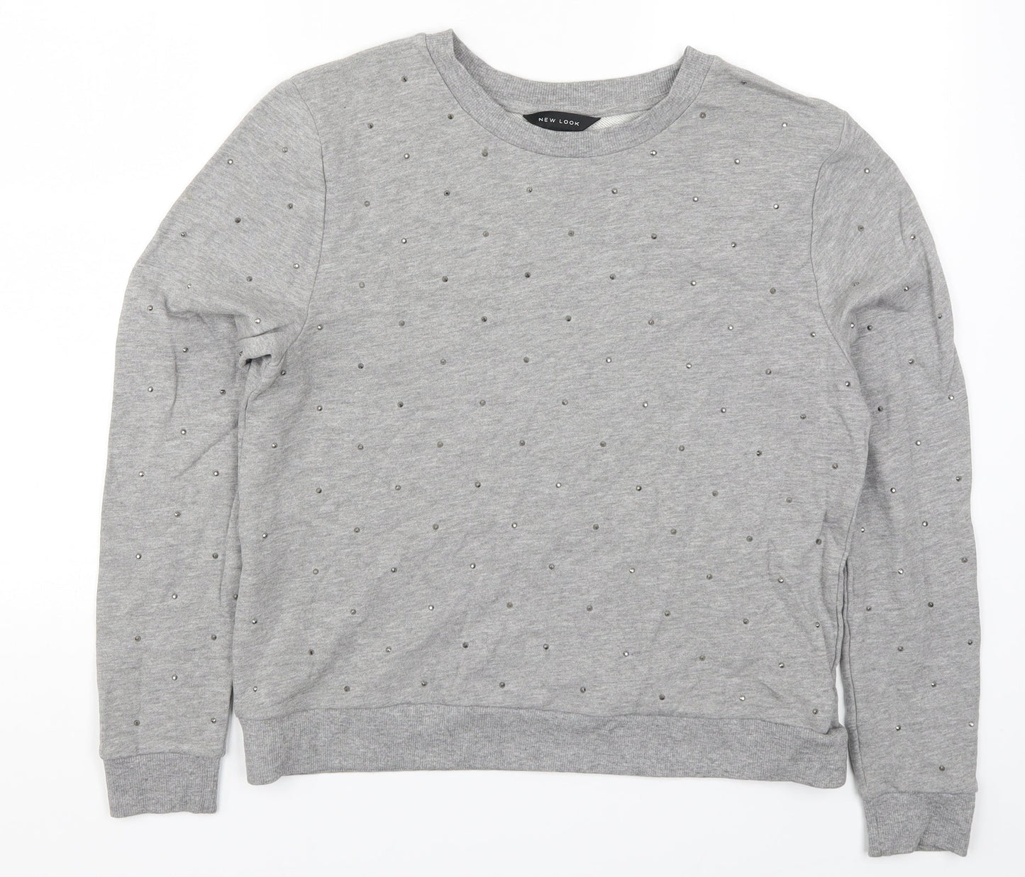 New Look Womens Grey   Pullover Sweatshirt Size 12
