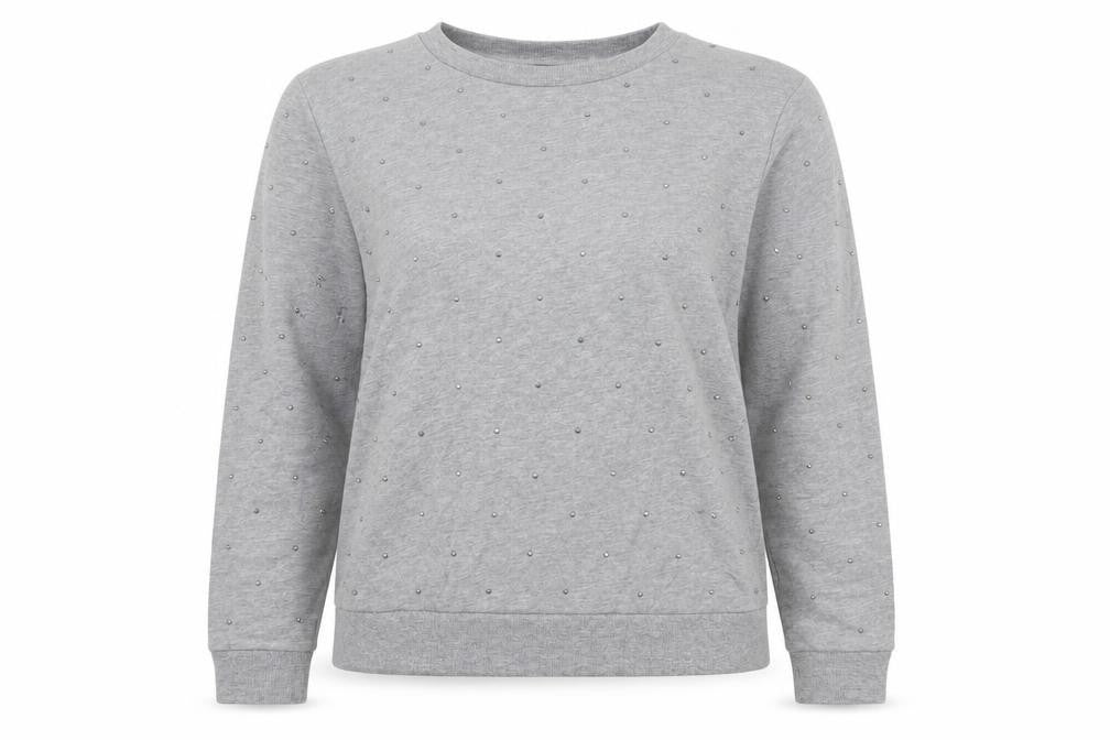 New Look Womens Grey   Pullover Sweatshirt Size 12