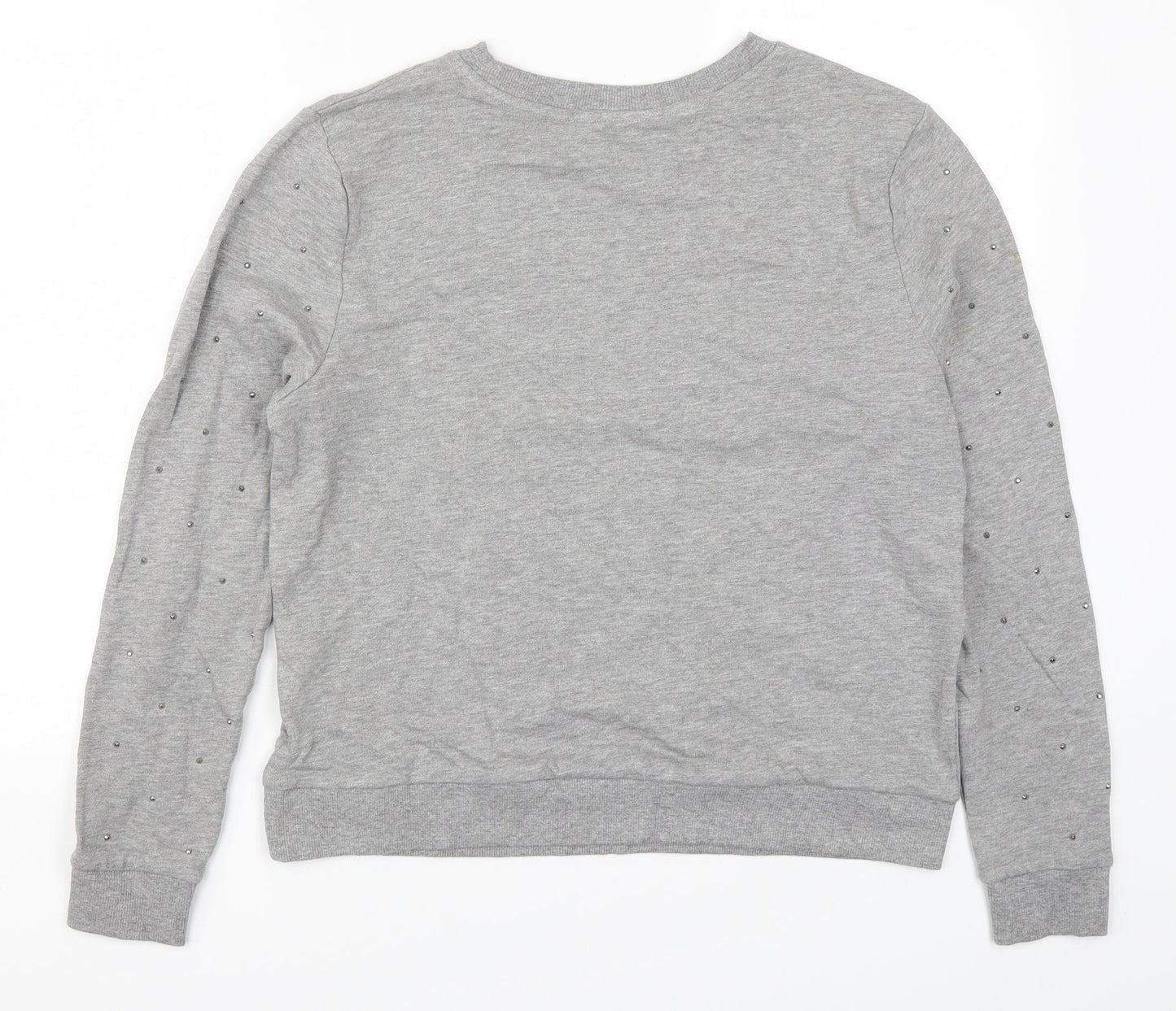 New Look Womens Grey   Pullover Sweatshirt Size 12