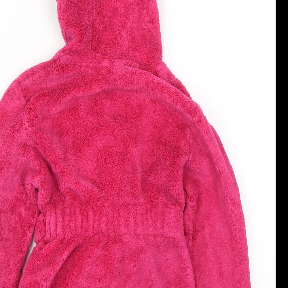 Matalan Girls Pink Solid  Kimono Robe Size 2-3 Years