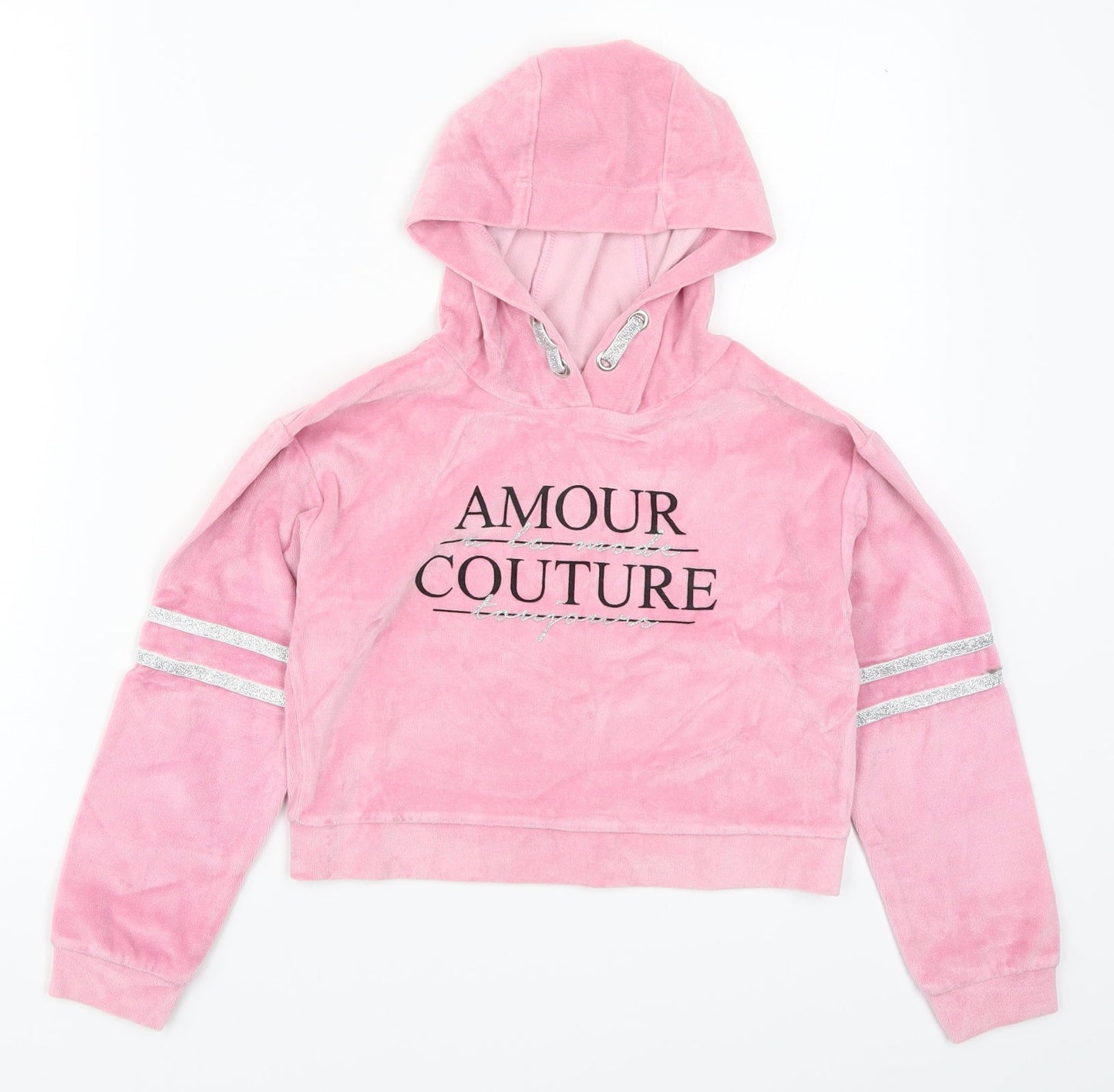 Pep & Co Girls Pink   Pullover Hoodie Size 7-8 Years  - Amour Couture
