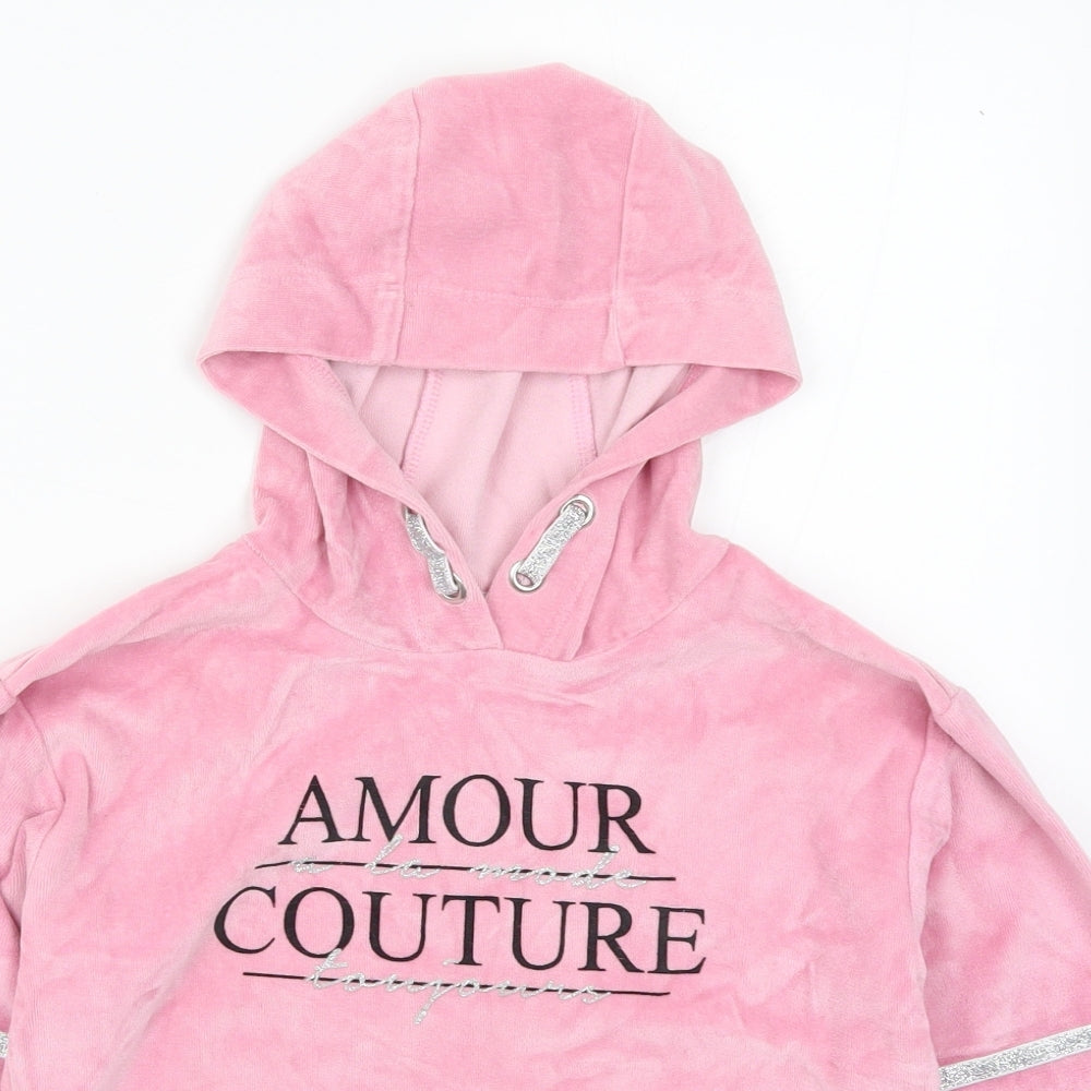 Pep & Co Girls Pink   Pullover Hoodie Size 7-8 Years  - Amour Couture